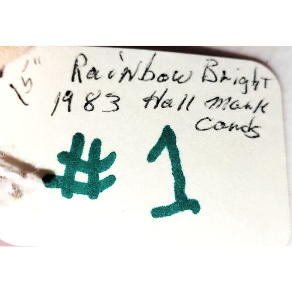 14" Vintage 1983 Rainbow Bright "Tickled Pink" Baby Doll Stuffy Hallmark Mattel - Picture 11 of 12